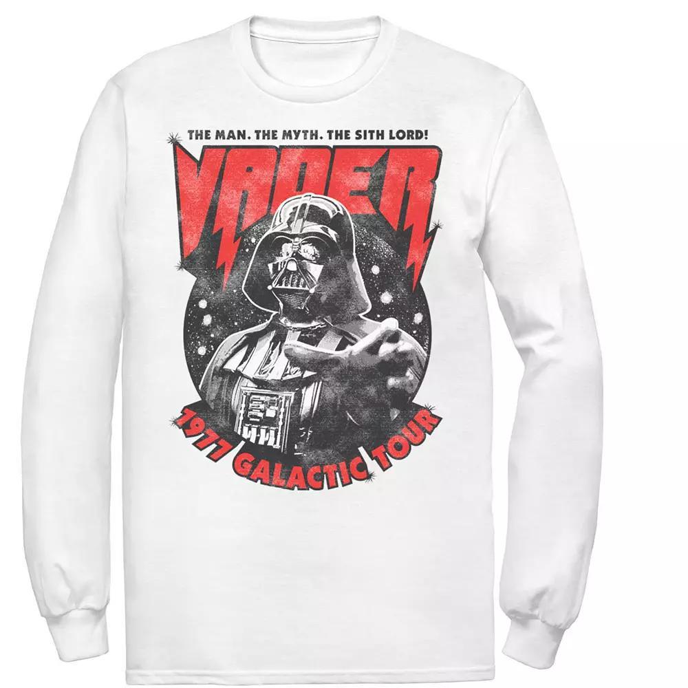 Men's Star Wars Vader 1977 Galactic Tour Metal Poster Tee, Size: Large, White Product Image