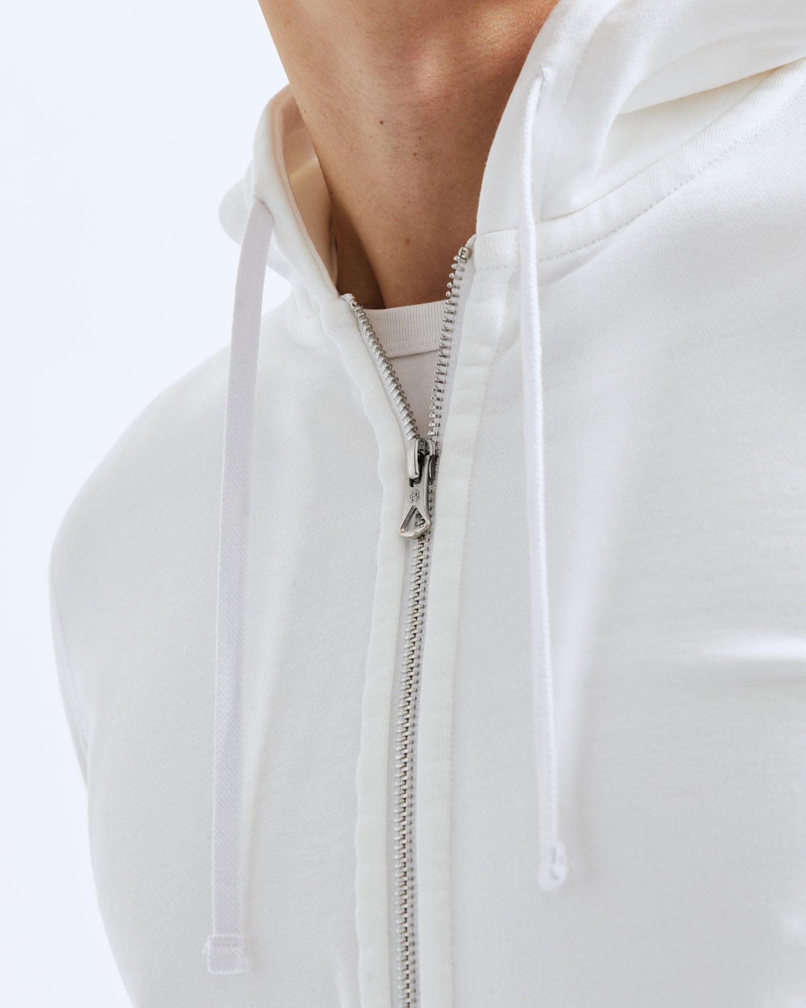 Midweight Terry Slim Zip Hoodie Male Product Image