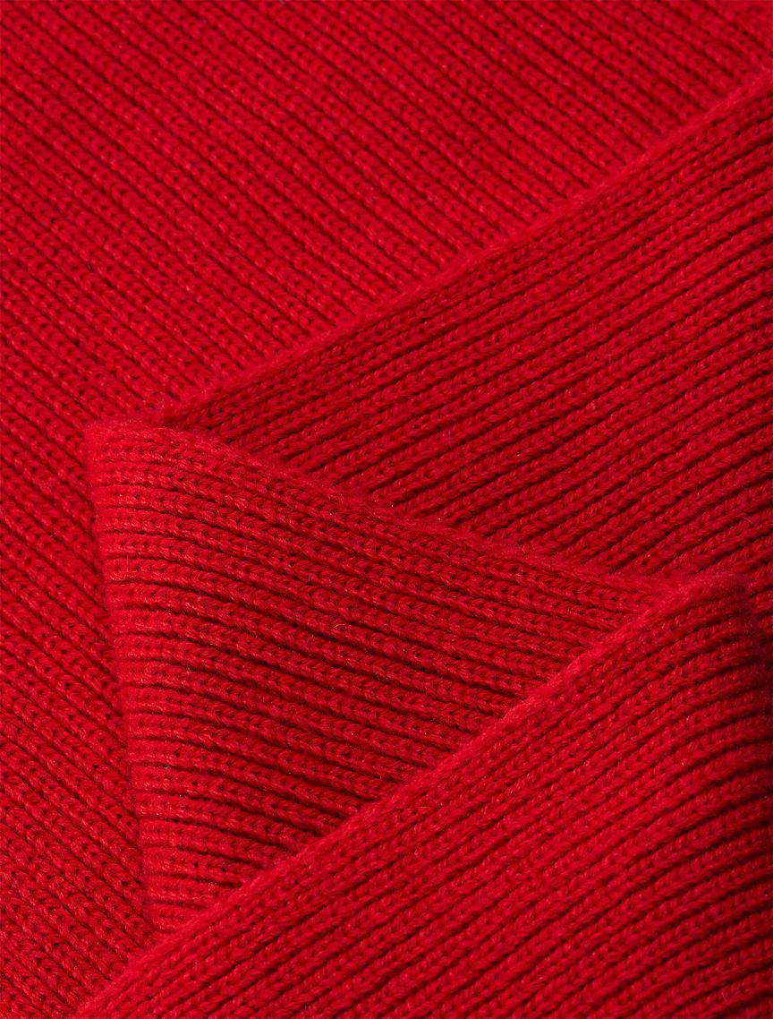 Ribbed Monogram Logo Badge Scarf Product Image