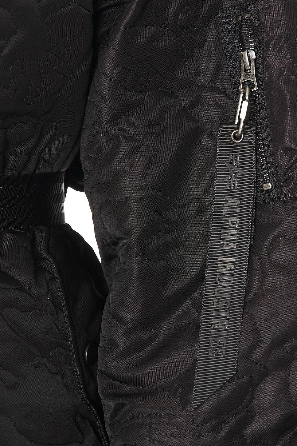 Quilted Belted Ma-1 Flight Jacket ALPHA INDUSTRIES Product Image