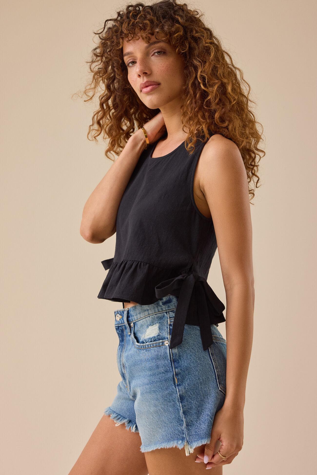 Amanda Peplum Boxy Tank Product Image