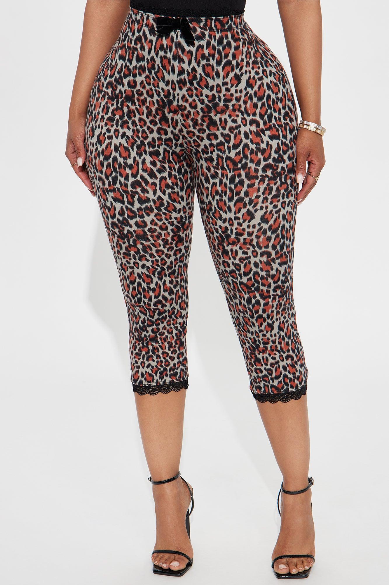 Florentina Lace Trim Capri Legging - Burgundy/combo Product Image