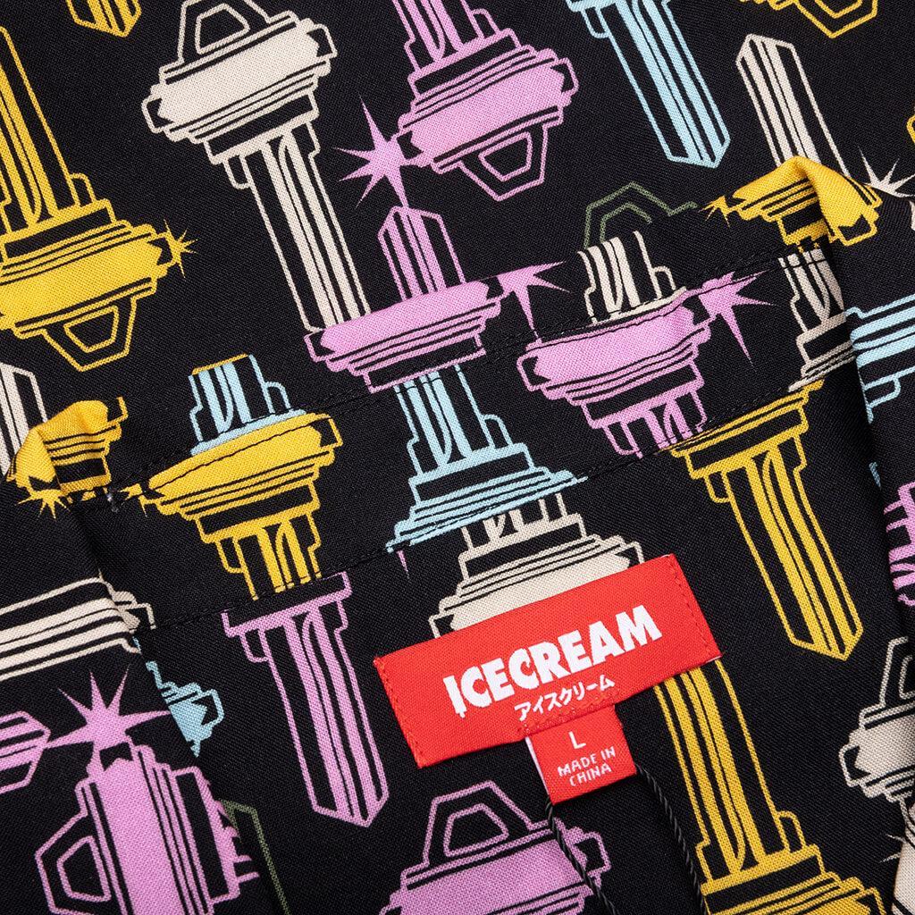 Keys S/S Woven Shirt - Black Male Product Image