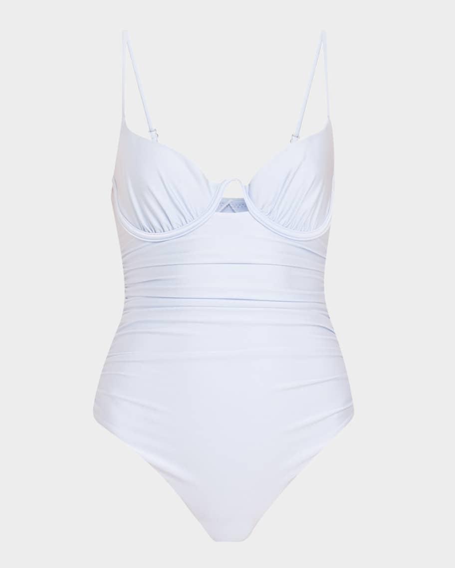 Laine Ruched Underwire One-Piece Swimsuit Product Image