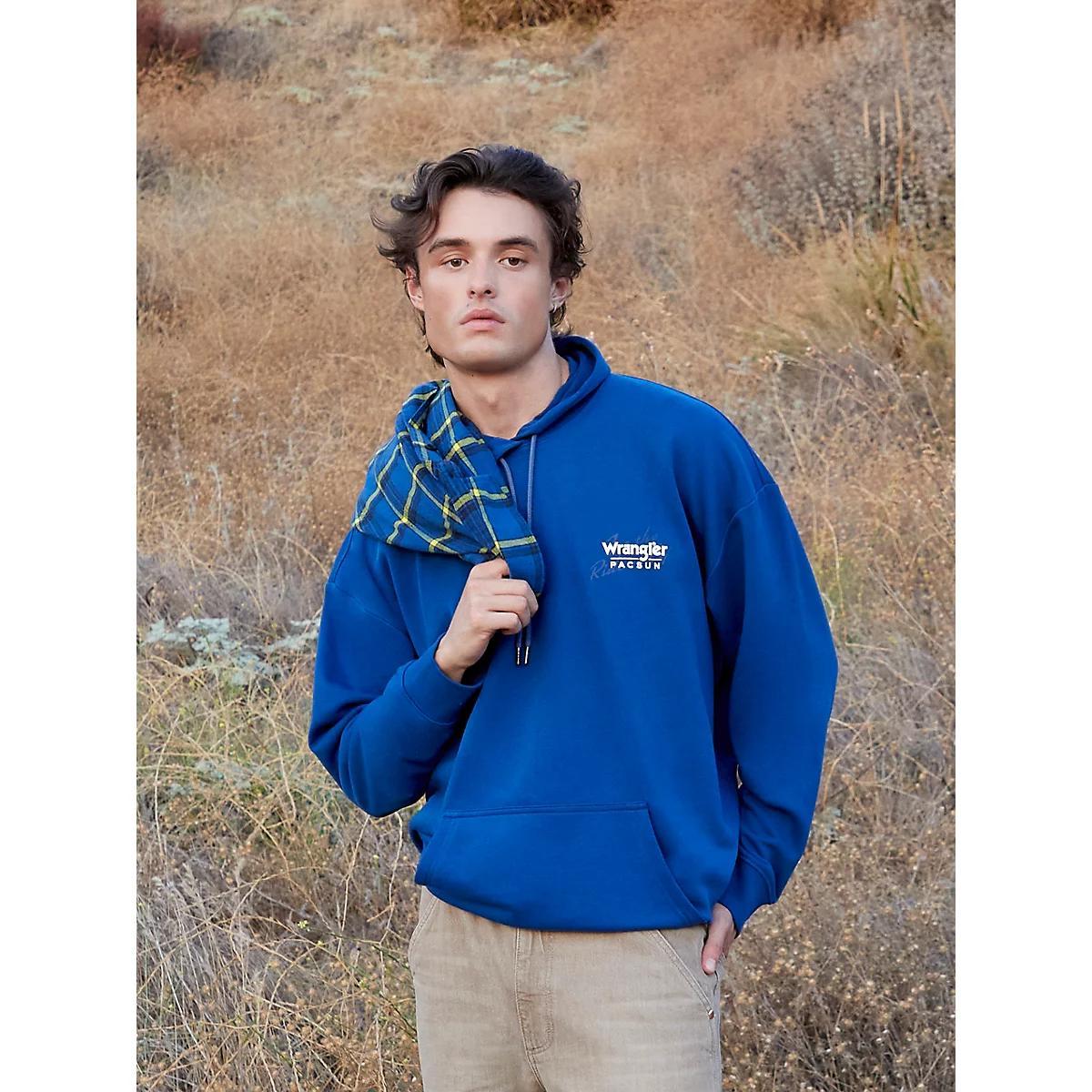 Wrangler® x PacSun Men's Graphic Hoodie in Dune Product Image