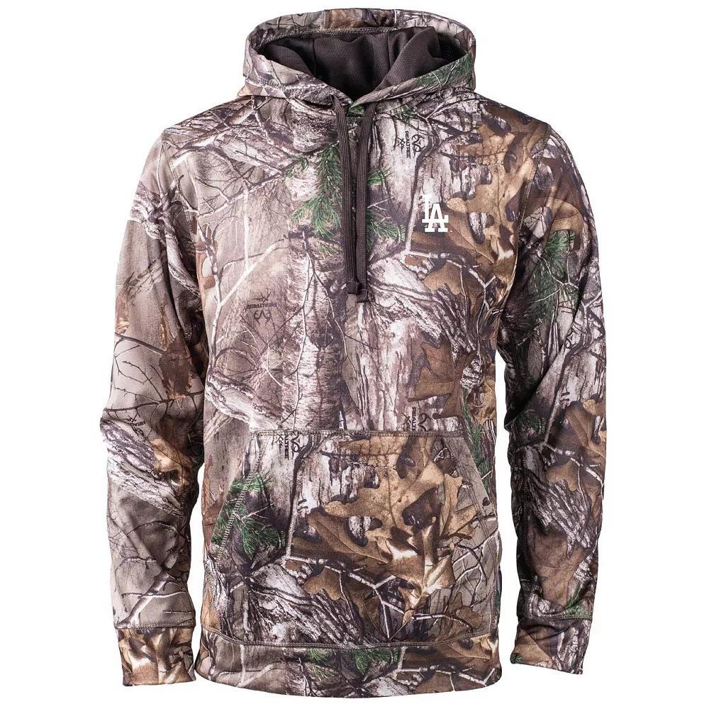 Men's Dunbrooke Camo Texas Rangers Champion Realtree Pullover Hoodie, Size: Medium, Green Product Image