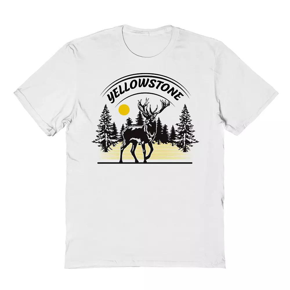 Men's Country Parks National Park Graphic Tee, Size: Large, White Product Image