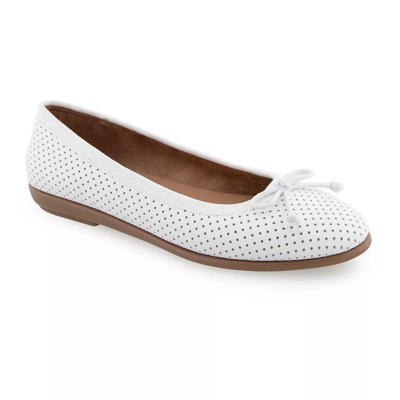 Aerosoles Homebet Women's Flats, Size: 10, White Perf Product Image
