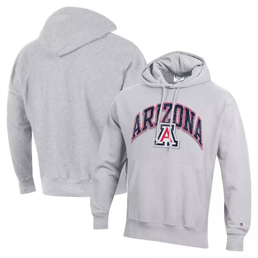 Men's Champion Gray Arizona Wildcats Vault Late Night Reverse Weave Pullover Hoodie, Size: Medium, Grey Product Image
