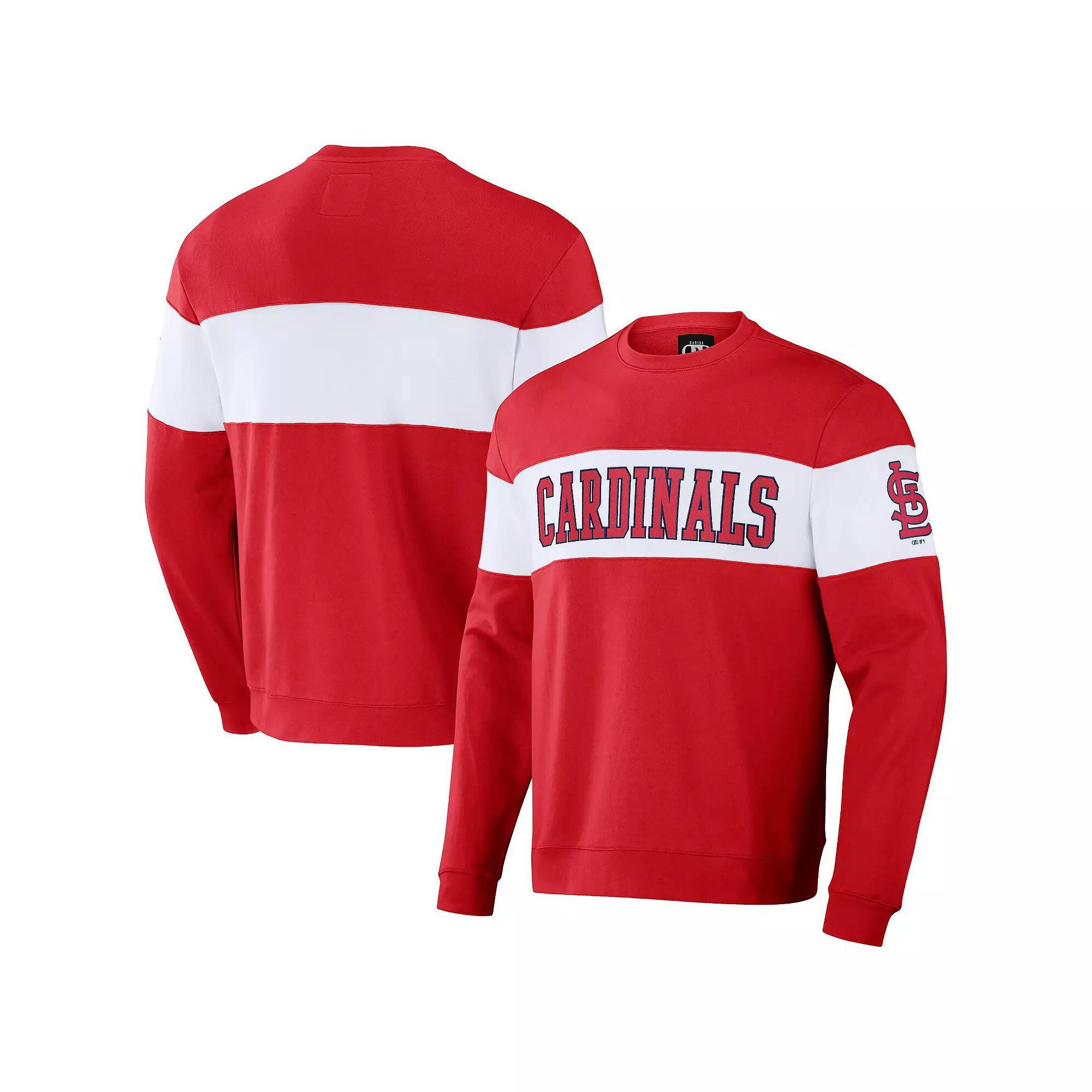 Men's Darius Rucker Collection by Fanatics Navy Houston Astros Stripe Pullover Sweatshirt, Size: Small, Blue Product Image
