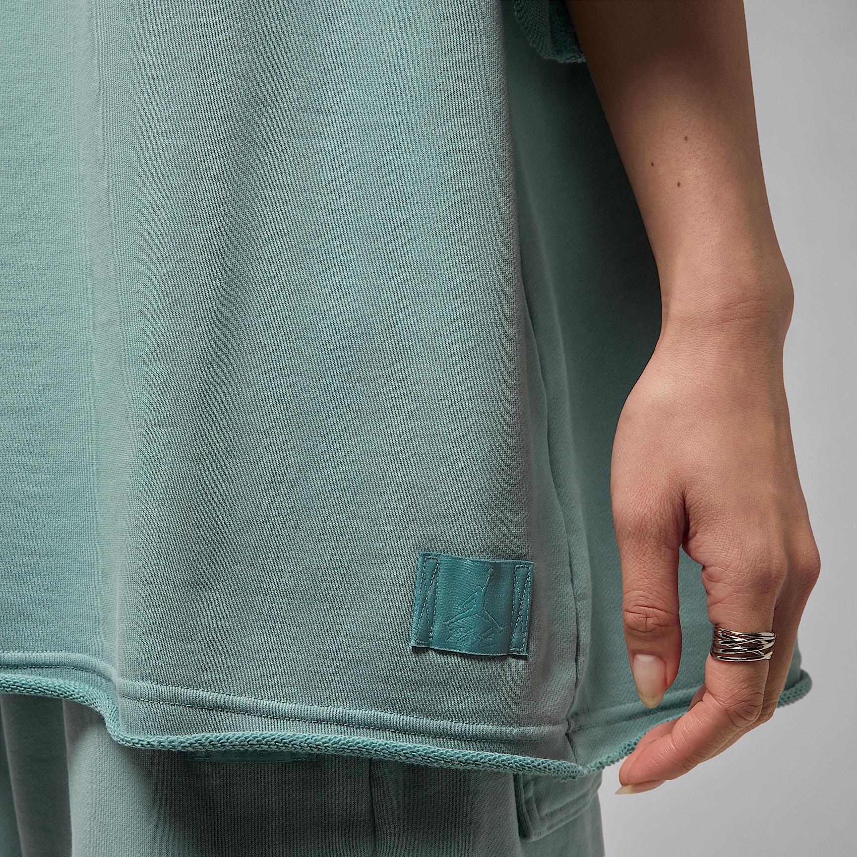Women's Jordan Flight Fleece Oversized Short-Sleeve French Terry Top Product Image