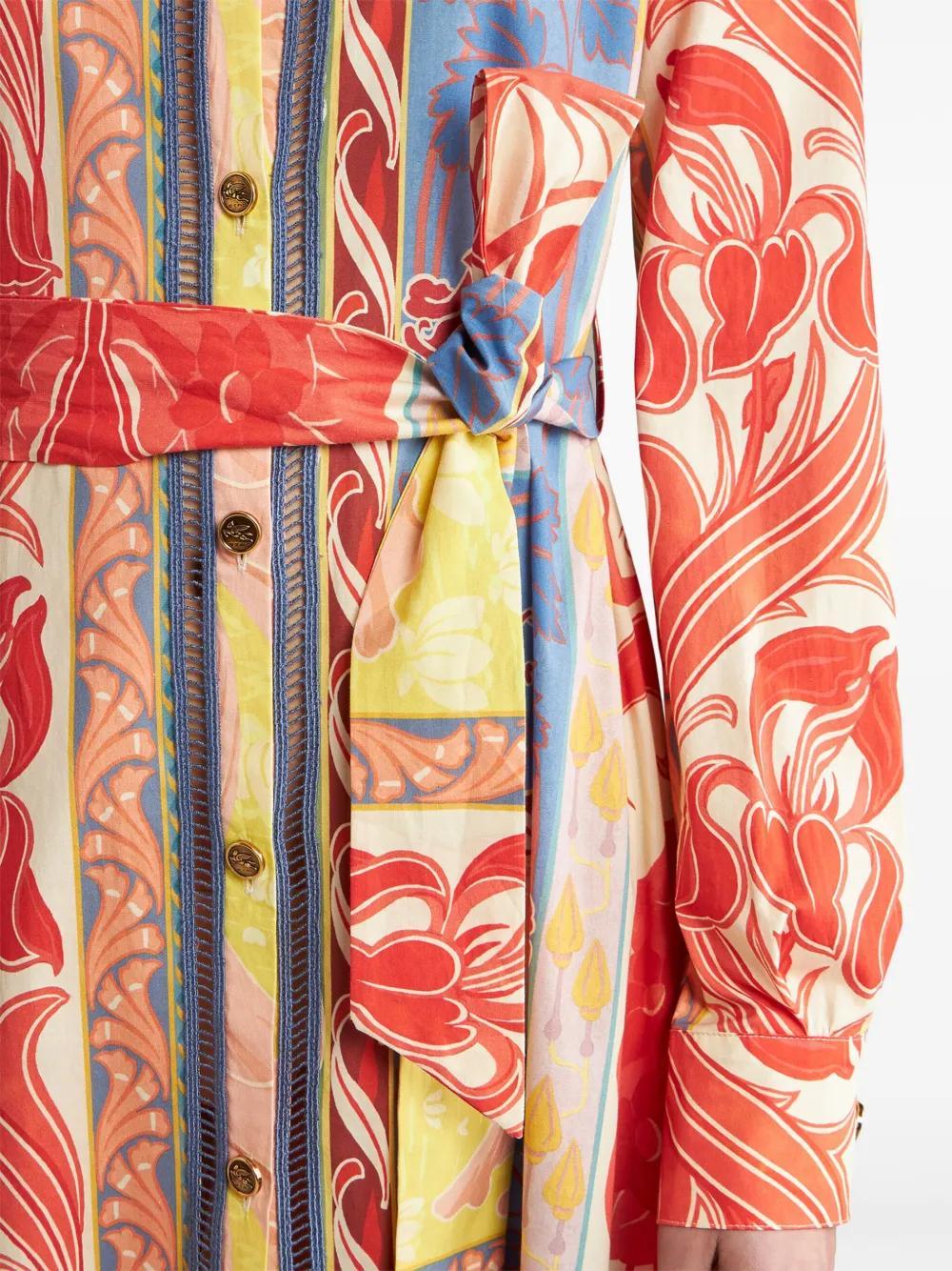 Summer cotton-blend shirt dress Product Image