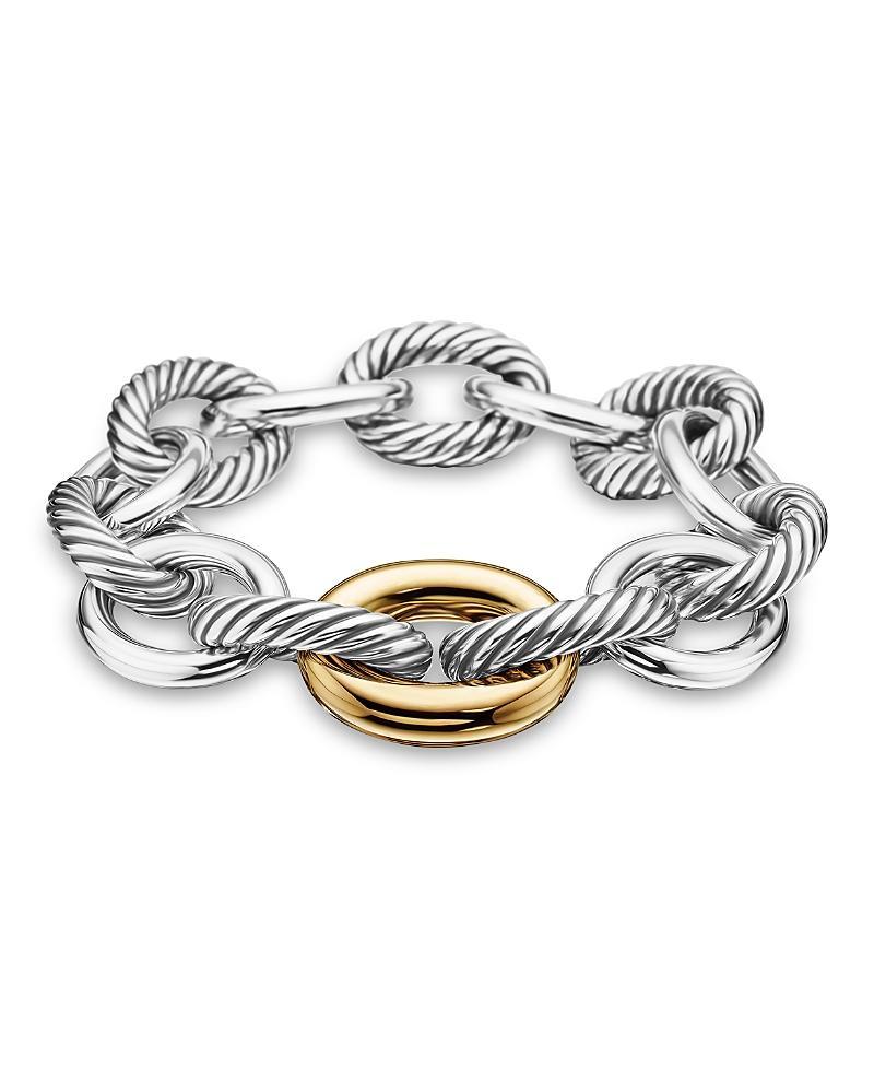 David Yurman Oval Chain Extra-Large Link Bracelet with Gold Product Image