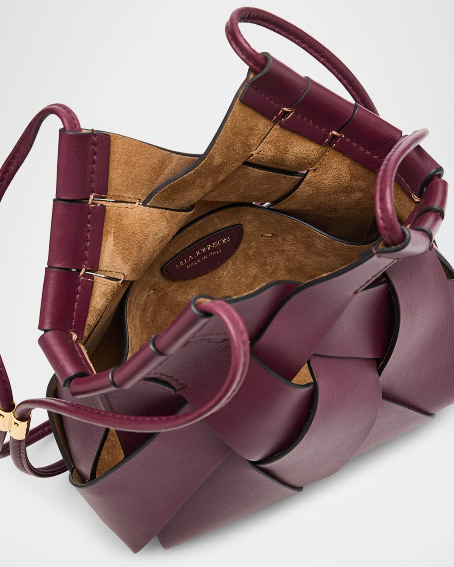 Charlotte Woven Leather Crossbody Bag Product Image