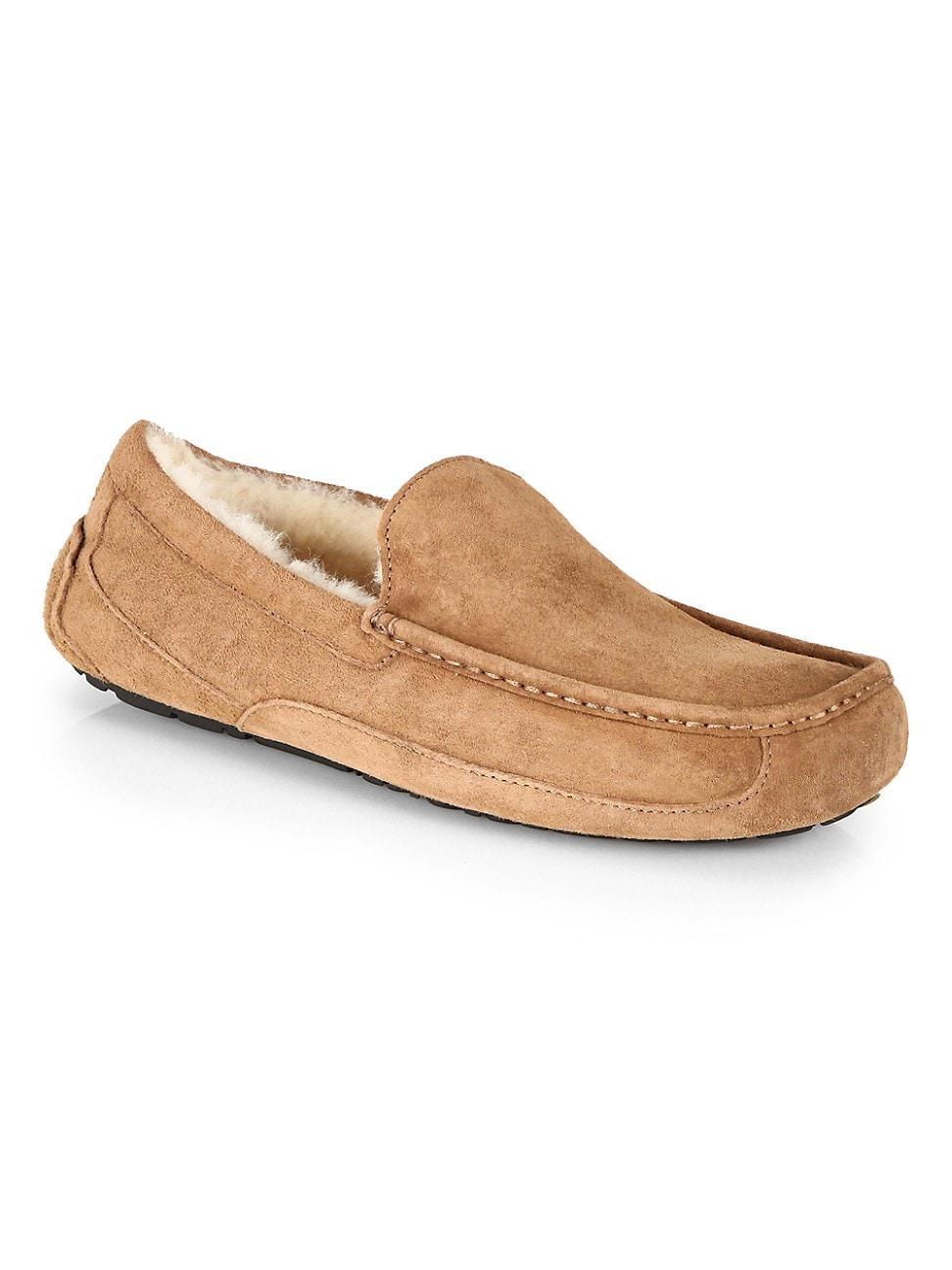 UGG Ascot - WIDE (Charcoal) Men's Slippers Product Image