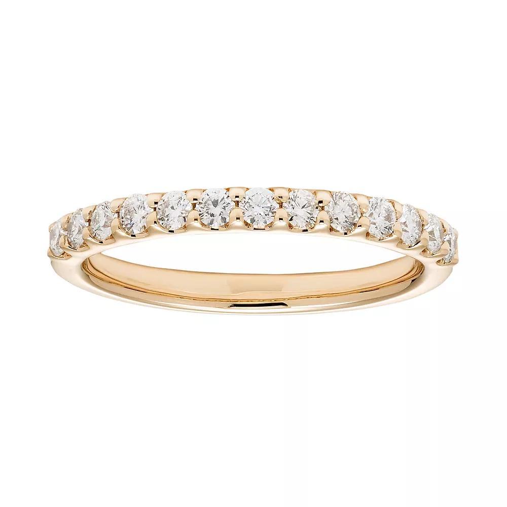 The Regal Collection 14k Gold 3/8 Carat T.W. IGL Certified Diamond Wedding Band, Women's, Size: 9, White Product Image