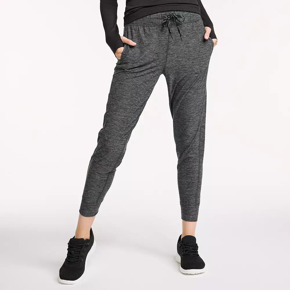 Women's FLX Wander Joggers, Size: XXL LONG, Black Grey Coal Product Image