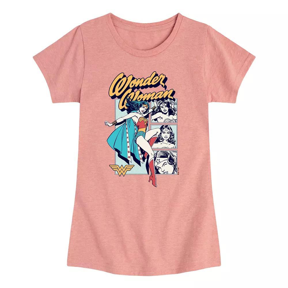 Girls 7-16 Wonder Women Comic Panels Tee, Girls Product Image