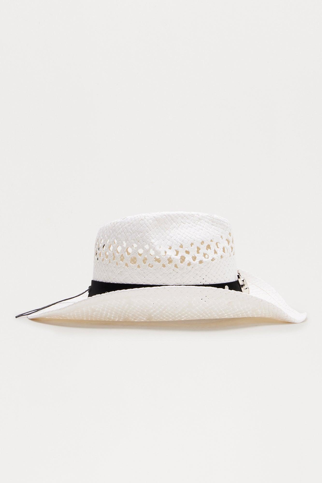 Bull Riding Cowboy Hat - White Product Image