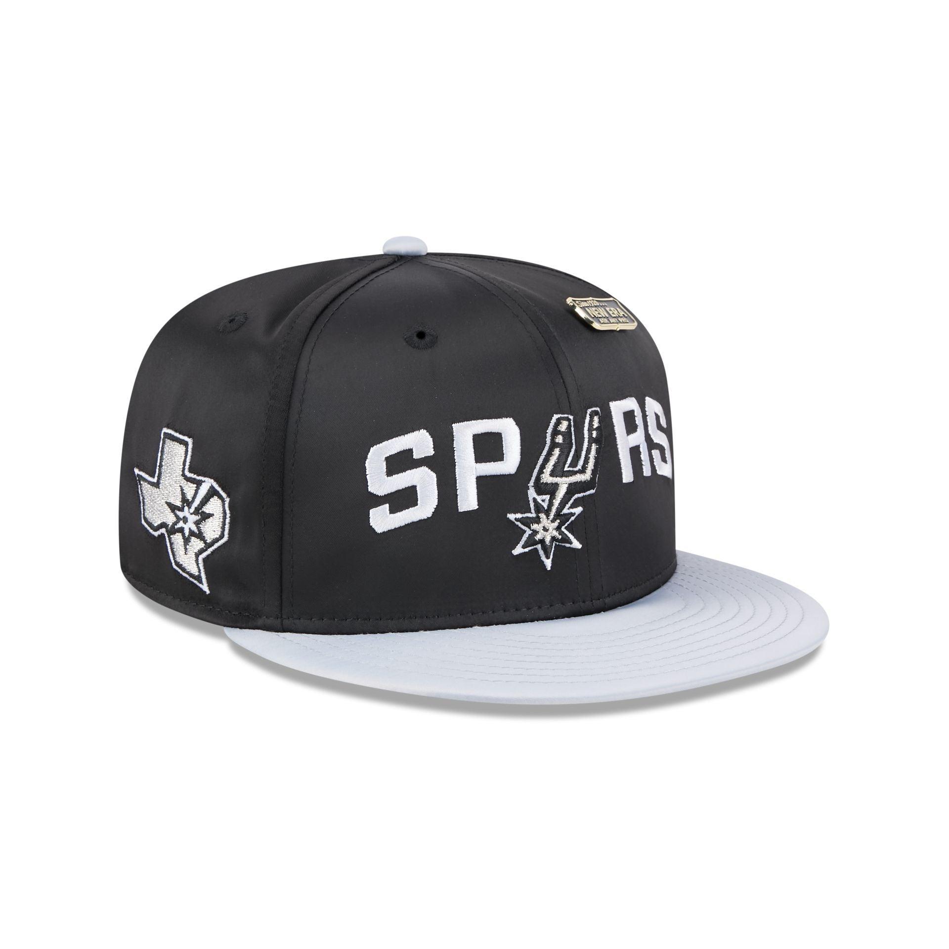 San Antonio Spurs Satin Pin 9FIFTY Snapback Hat Male Product Image