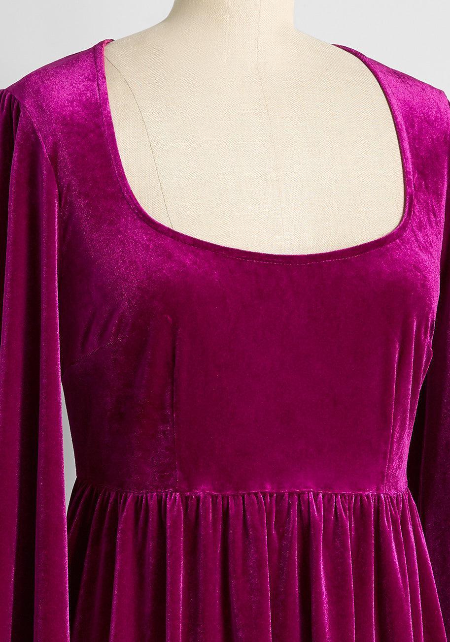 Not Your Babydoll Anymore Velvet Mini Dress Product Image