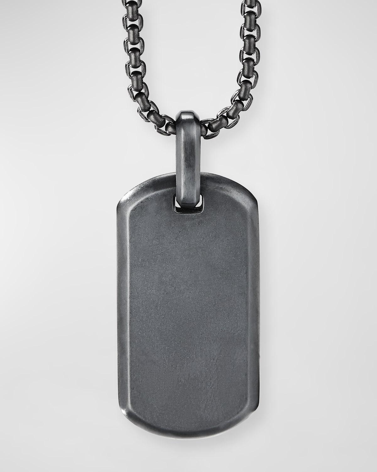 David Yurman Mens Chevron Tag Titanium, 35mm Product Image
