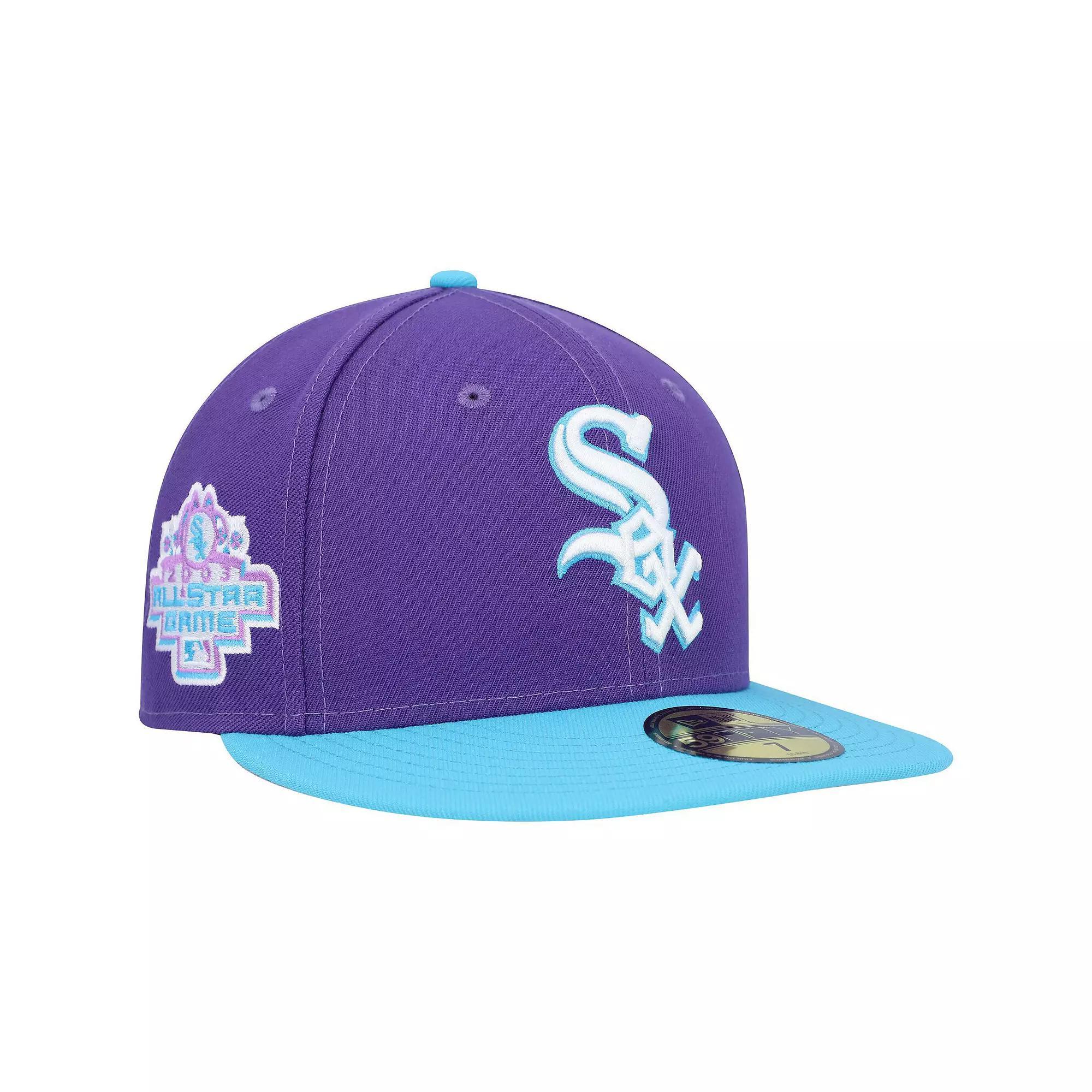 Men's New Era Purple Chicago White Sox Vice 59FIFTY Fitted Hat, Size: 7 1/4 Product Image