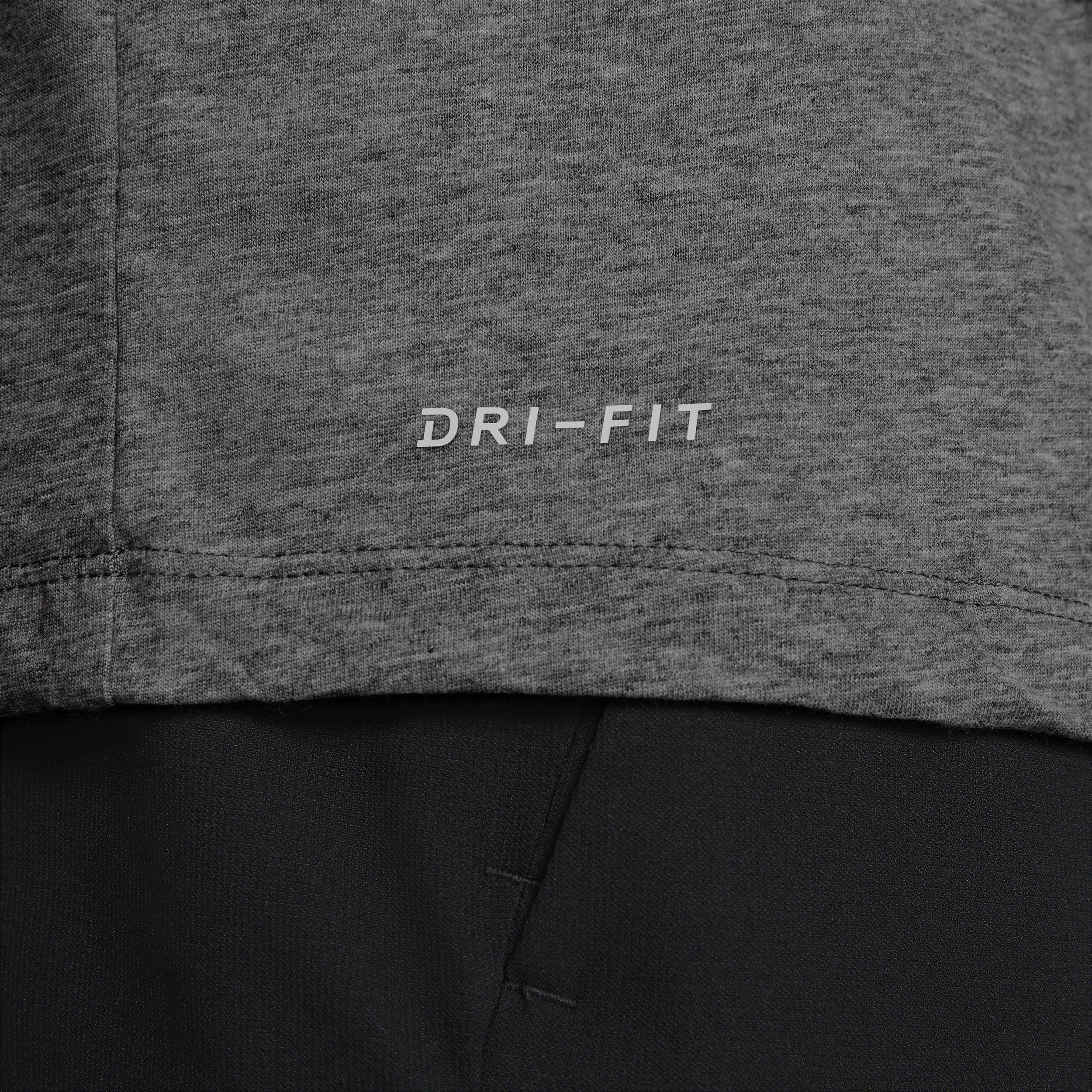 Men's Nike Dri-FIT Training Tee, Size: XL, Carbon Grey Product Image