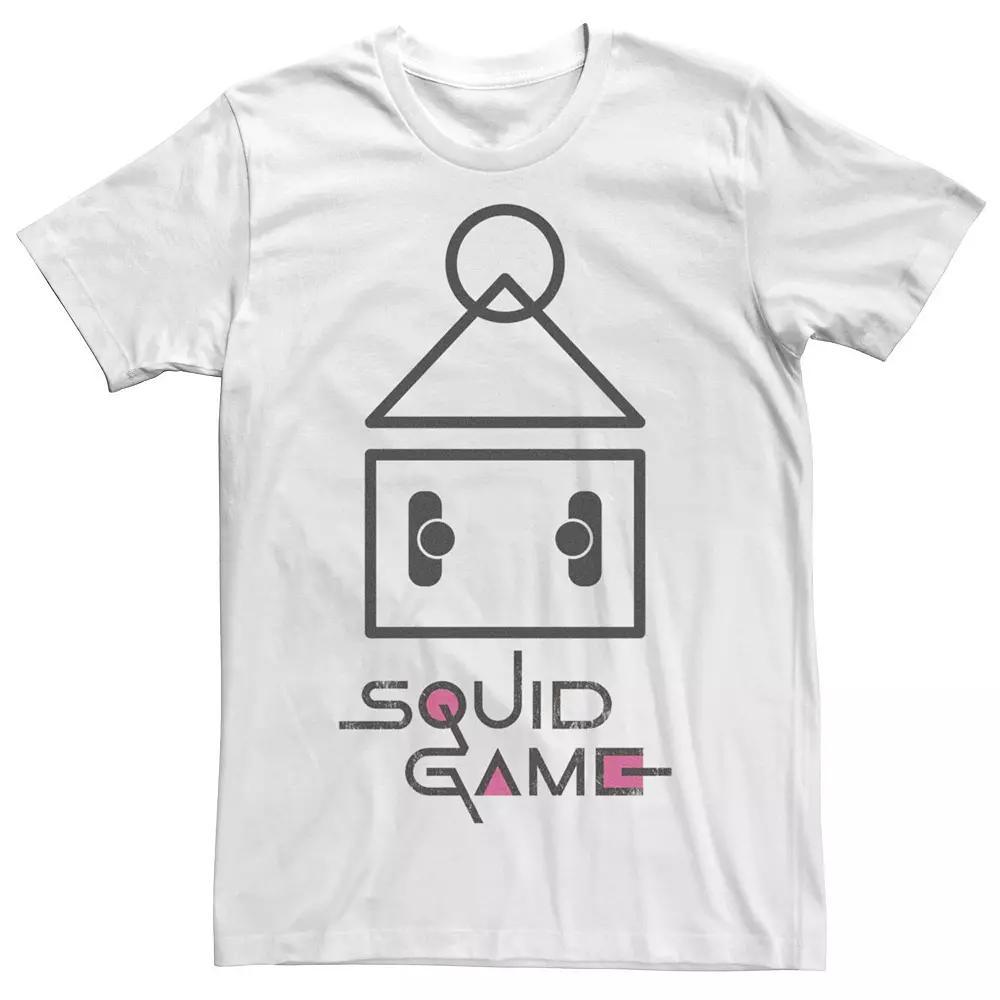 Men's Squid Game Aerial Line Art Tee, Boy's, Size: XXL, White Product Image