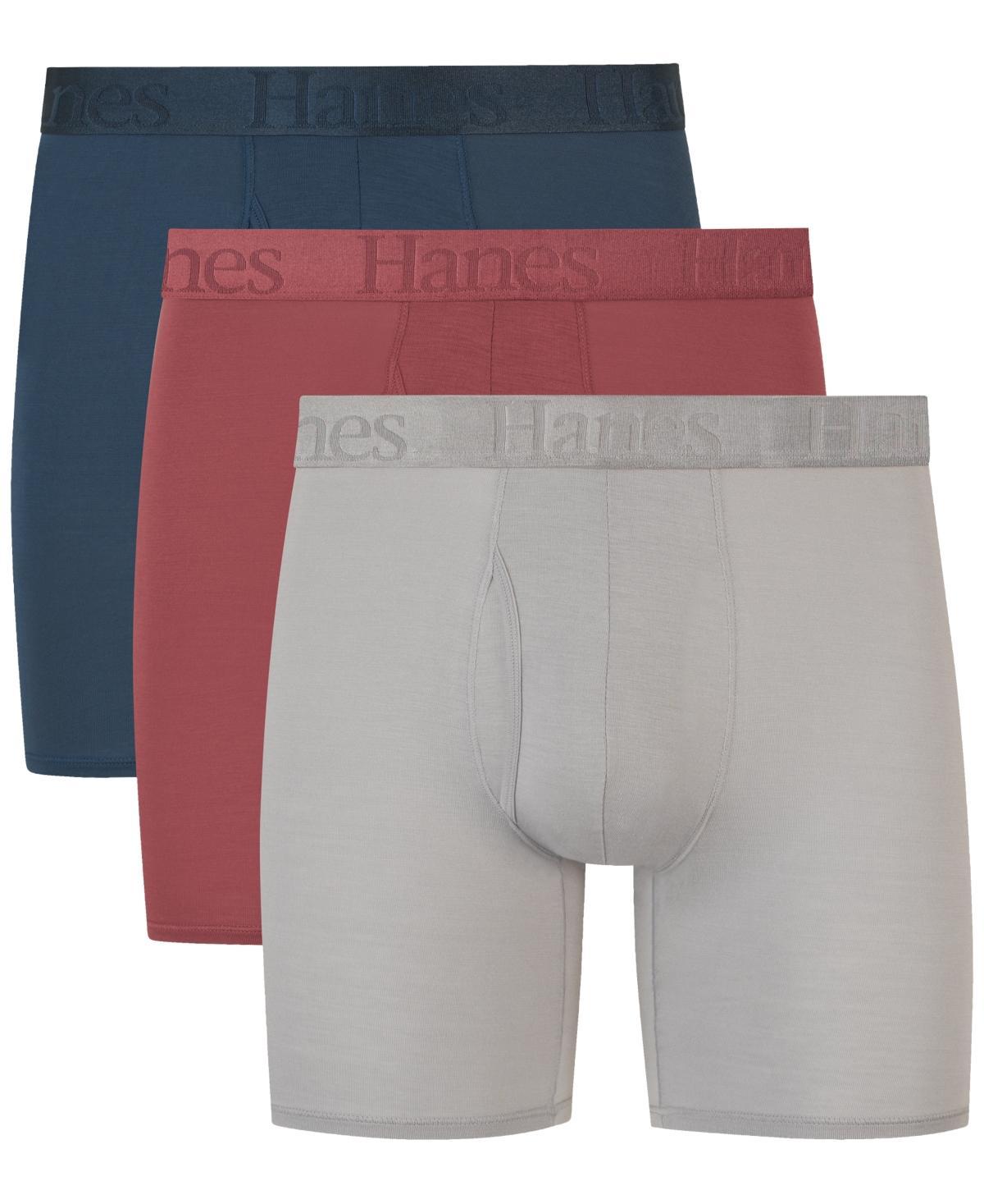 Hanes Originals Ultimate 3-Pack Mens SuperSoft Boxer Briefs Product Image
