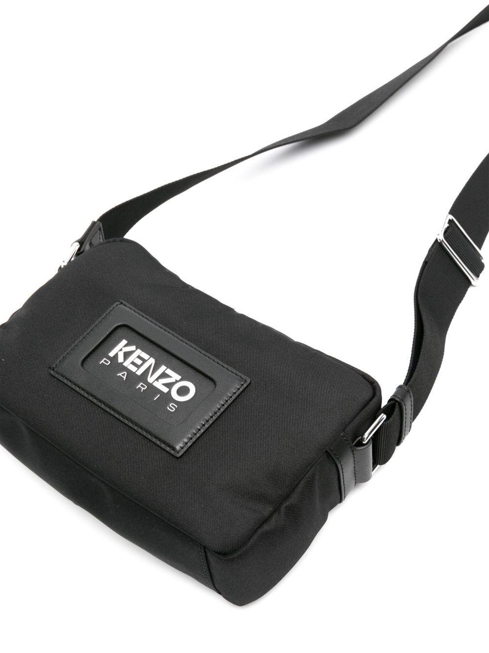 logo-embossed messenger bag Product Image