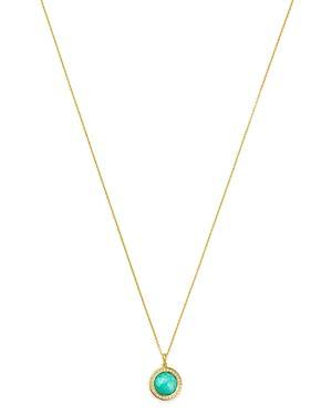 Ippolita 18K Yellow Gold Lollipop Turquoise Mini Pendant Necklace with Pave Diamonds, 18 Product Image