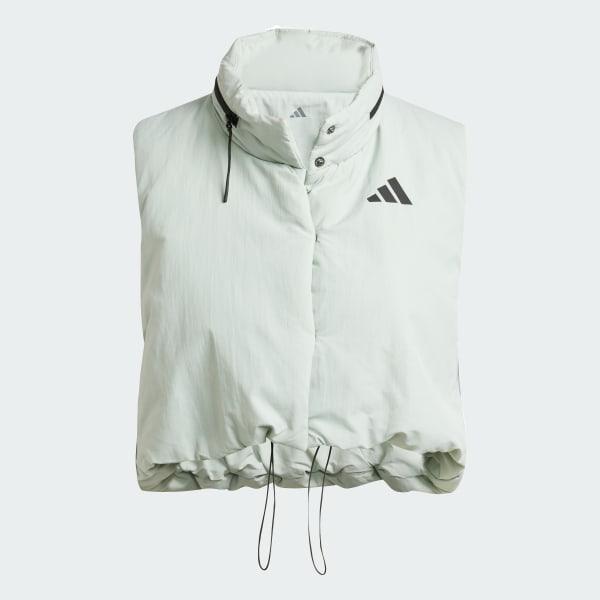 adidas City Escape Cropped Vest Wonder Silver L Womens Product Image