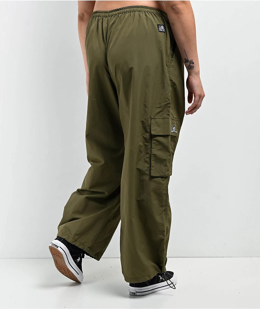 Lurking Class by Sketchy Tank Barbed Wire Olive Parachute Pants Product Image
