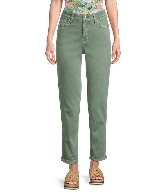 Tommy Bahama Leila Sunwashed Twill Mid Rise Ankle Length Boyfriend Jeans Product Image