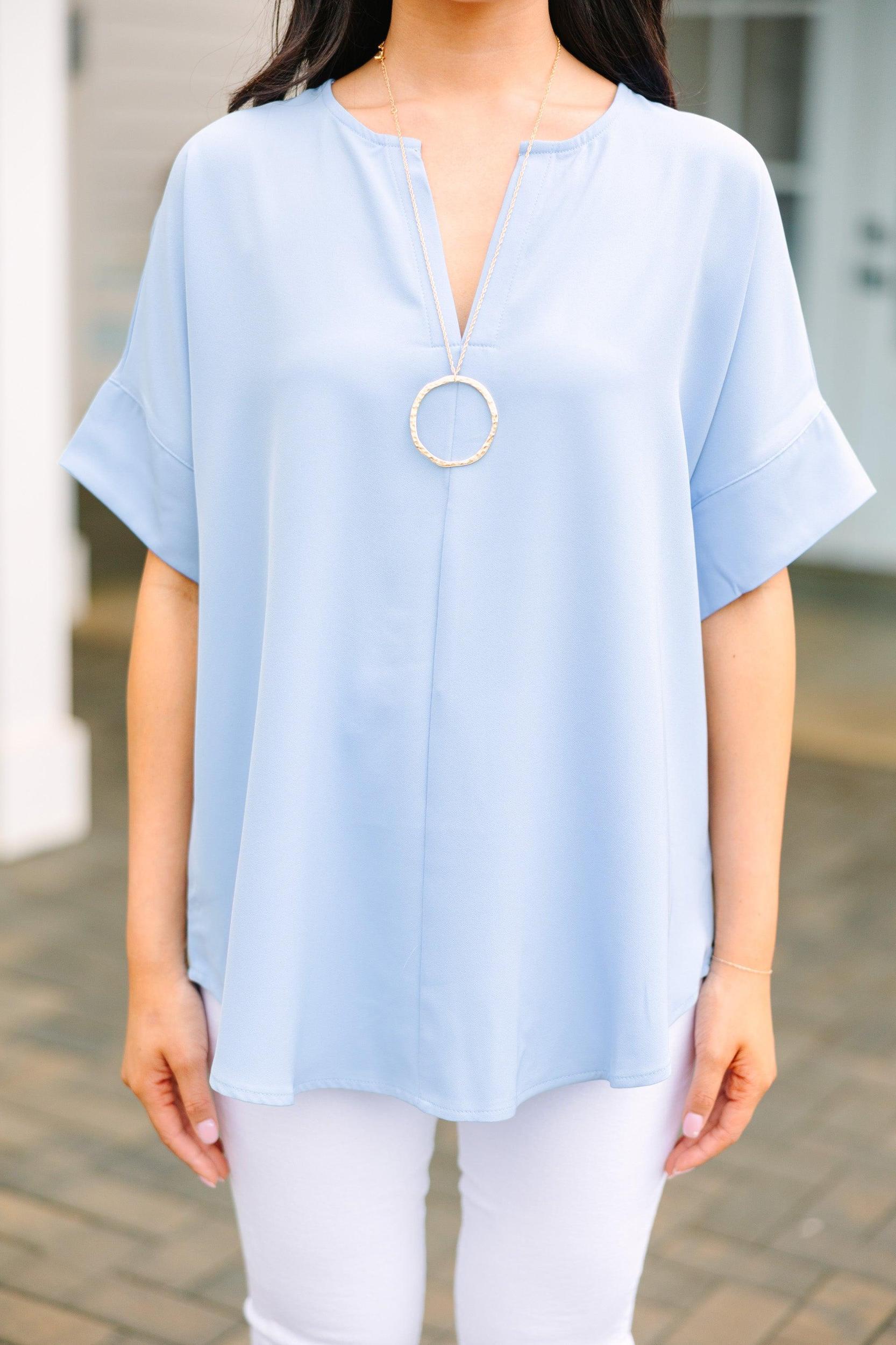 This Is Why Spring Blue Top Female Product Image