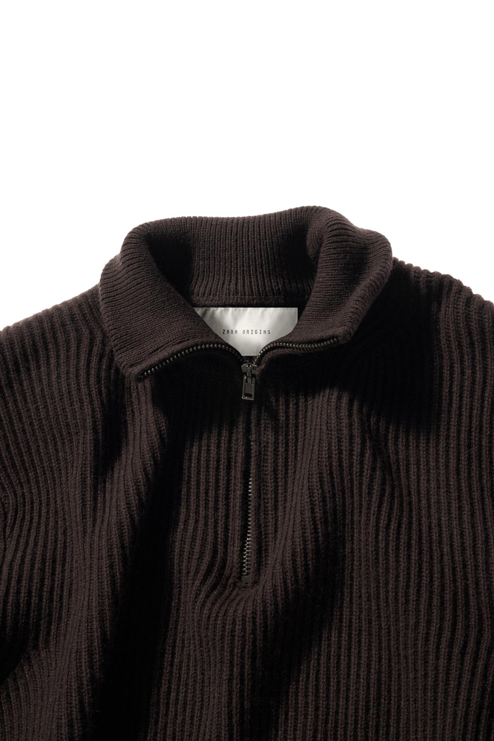 CASHMERE - COTTON ZIPPER SWEATER Product Image