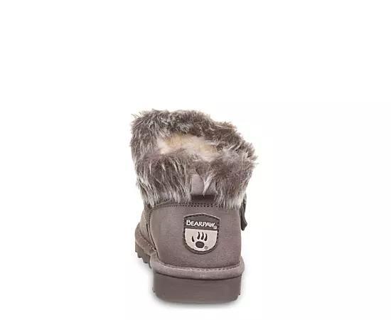 Bearpaw Jasmine Faux Fur Women's Short Boots, Size: 9, Black Ii Product Image
