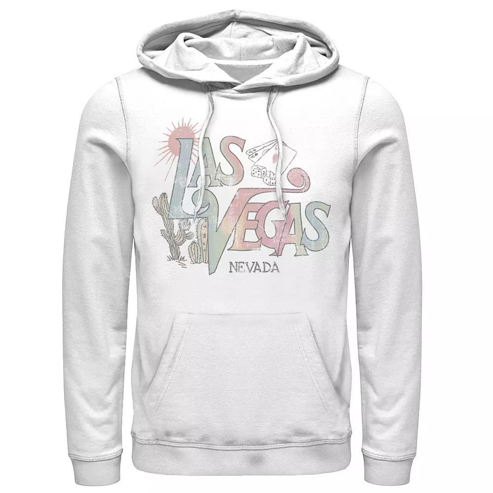 Men's Las Vegas Nevada Vintage Faded Logo Hoodie, Size: Large, White Product Image