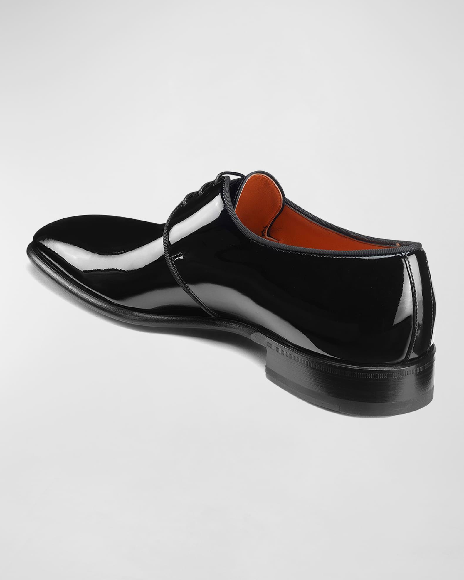 Men's Isogram Patent Leather Derby Shoes Product Image