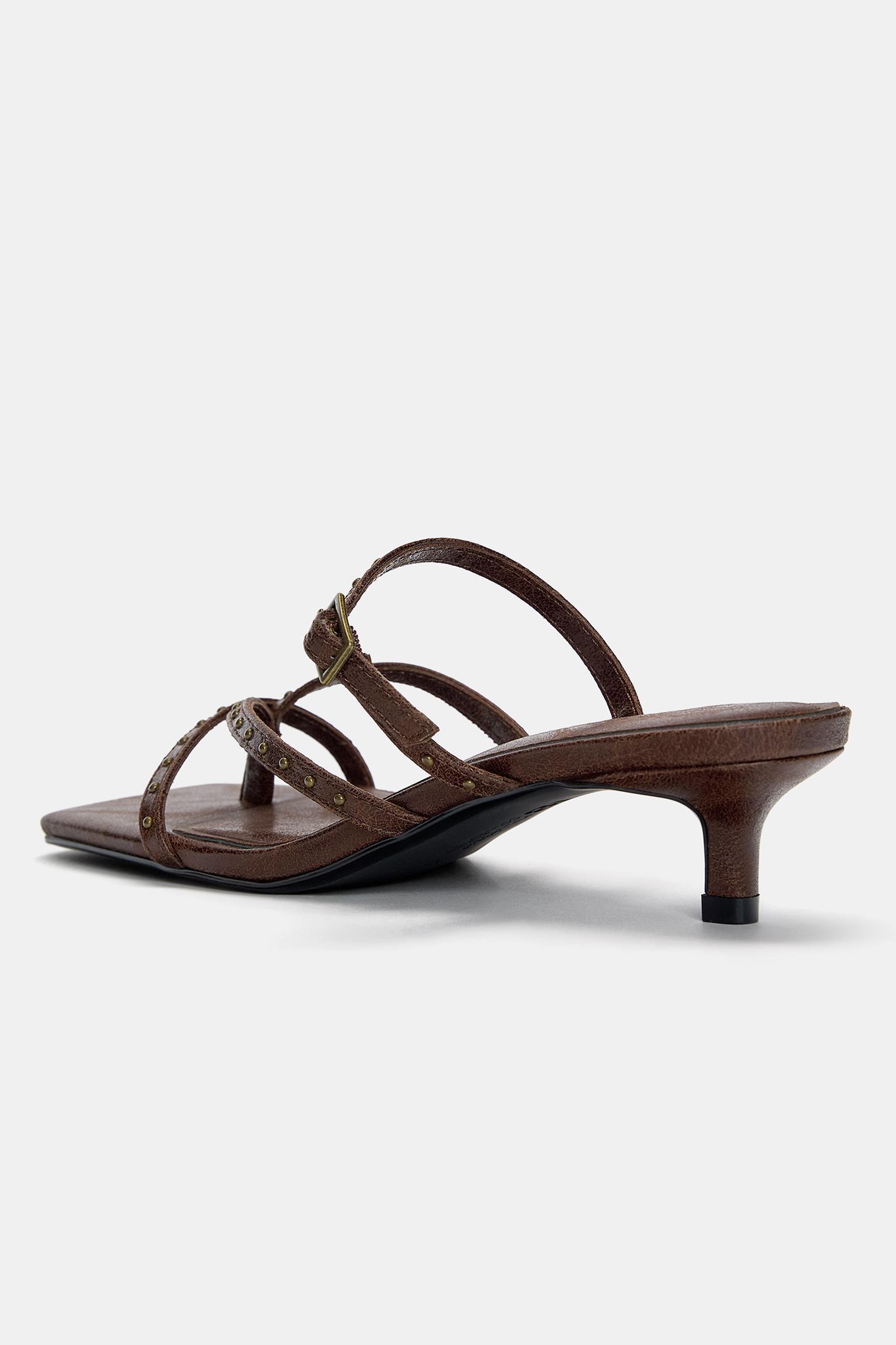 Studded heeled sandals Product Image