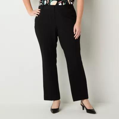 Liz Claiborne-Plus Audra Curvy Fit Straight Trouser Product Image