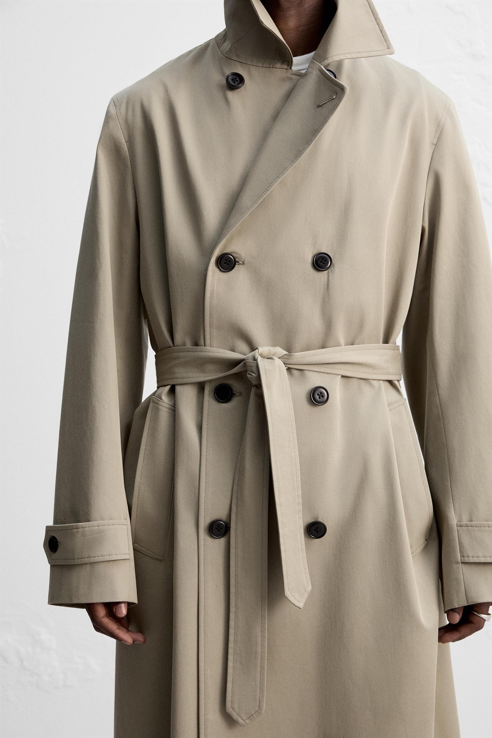 WATER REPELLENT LONG TRENCH COAT Product Image