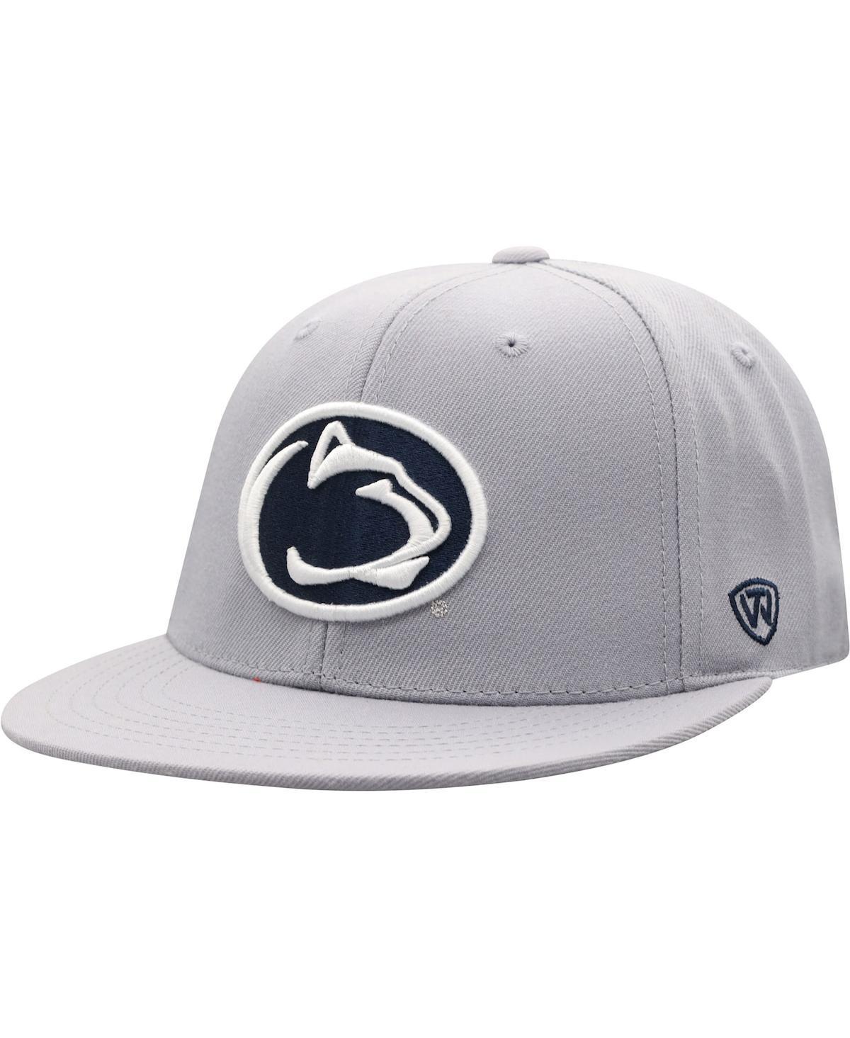 Men's Top of the World Gray Penn State Nittany Lions Fitted Hat, Size: 7 3/8, Grey Product Image