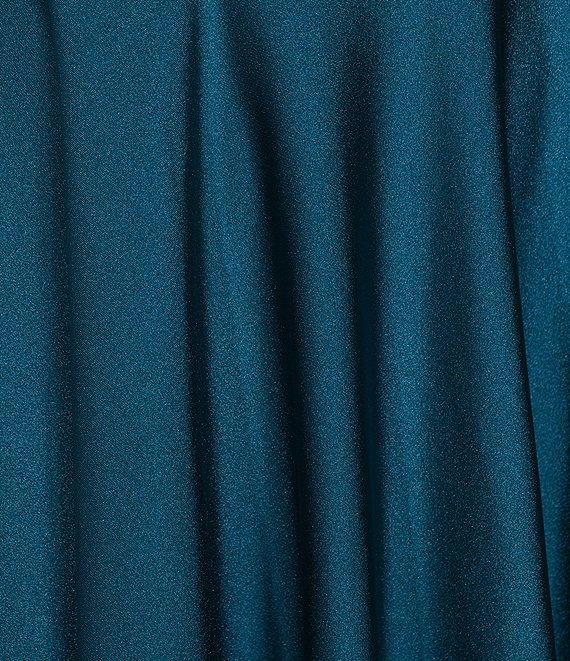 City Vibe Cowl Neck Criss Cross Back Pleated Dress Product Image