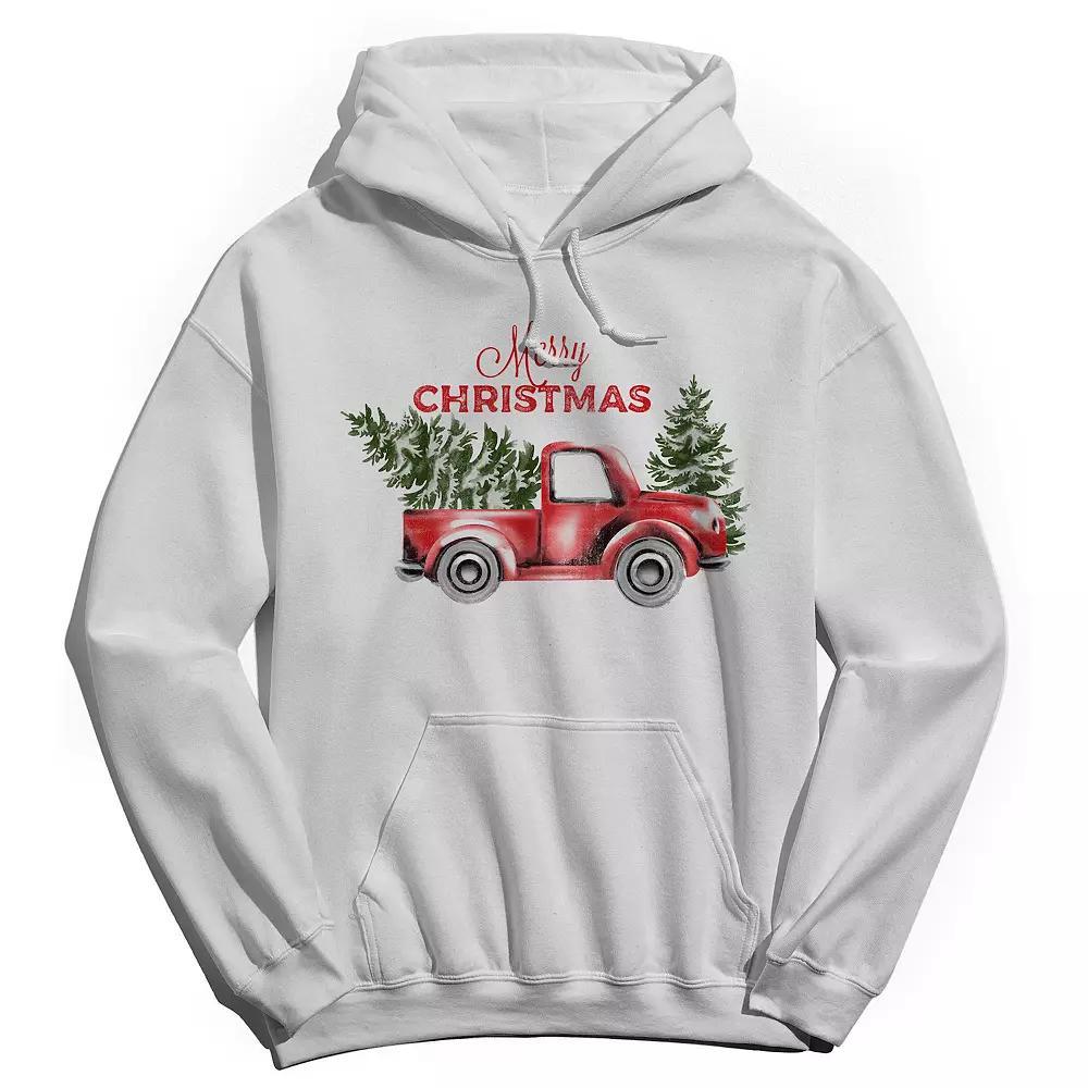 Men's Merry Christmas Hoodie, Women's, Size: Medium, White Product Image