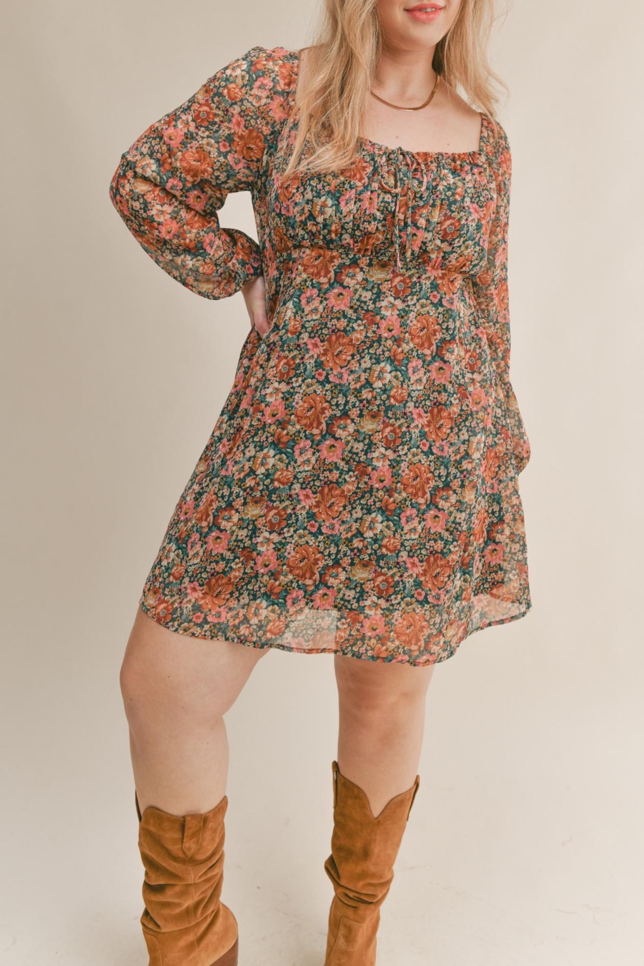 Vintage Academic Plus Size Mini Dress Product Image