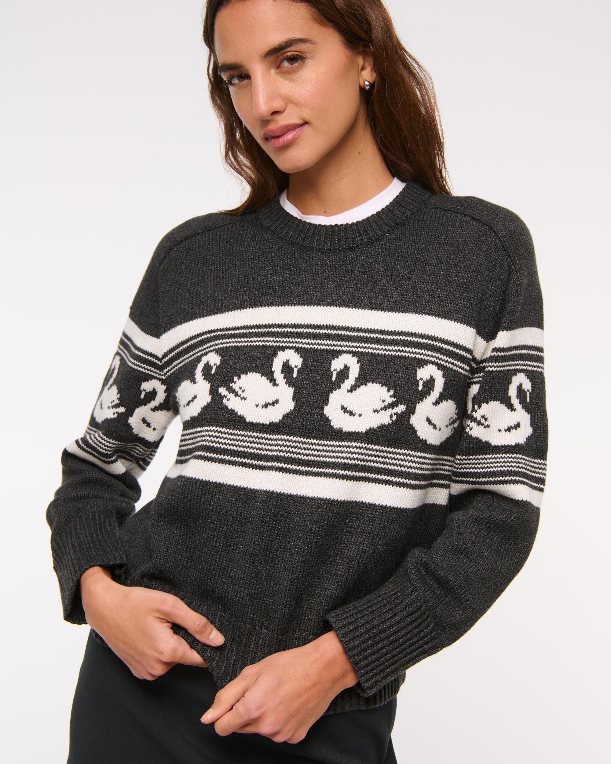The A&F Madeline Textural Crew Sweater Product Image