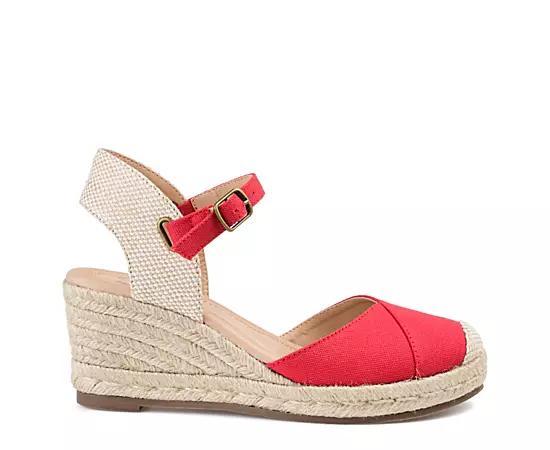 Journee Ashlyn Womens Wedges Blue Product Image