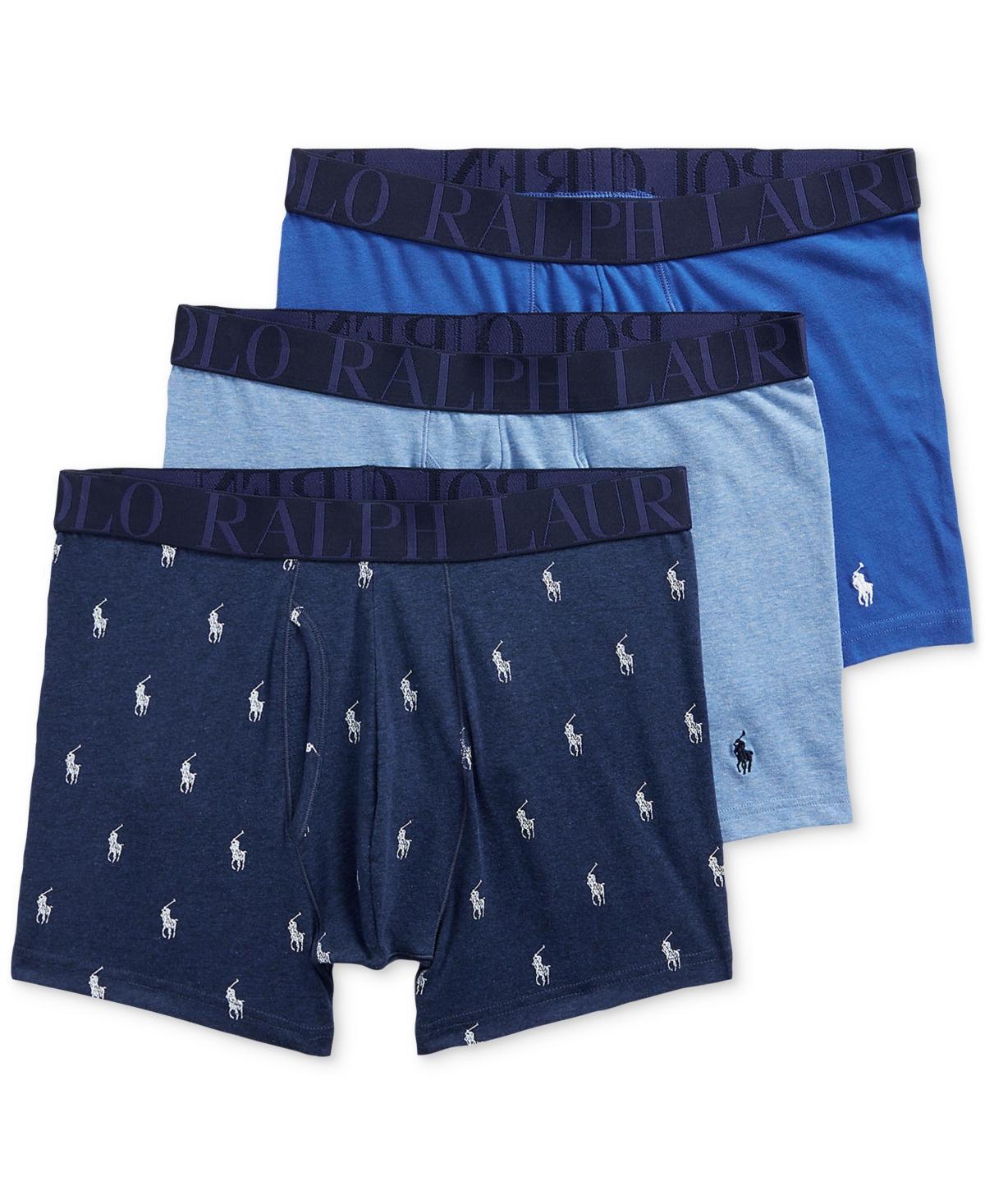 Polo Ralph Lauren Stretch Cotton Boxer Briefs - Pack of 3 Product Image